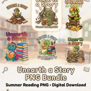 Decken Sie eine Geschichte Triceratops Dinosaurier Lese Bücher Dino PNG Bundle, Lehrer & Bibliothek Shirt Dino Triceratops PNG Liebhaber Design Alphabetisierung