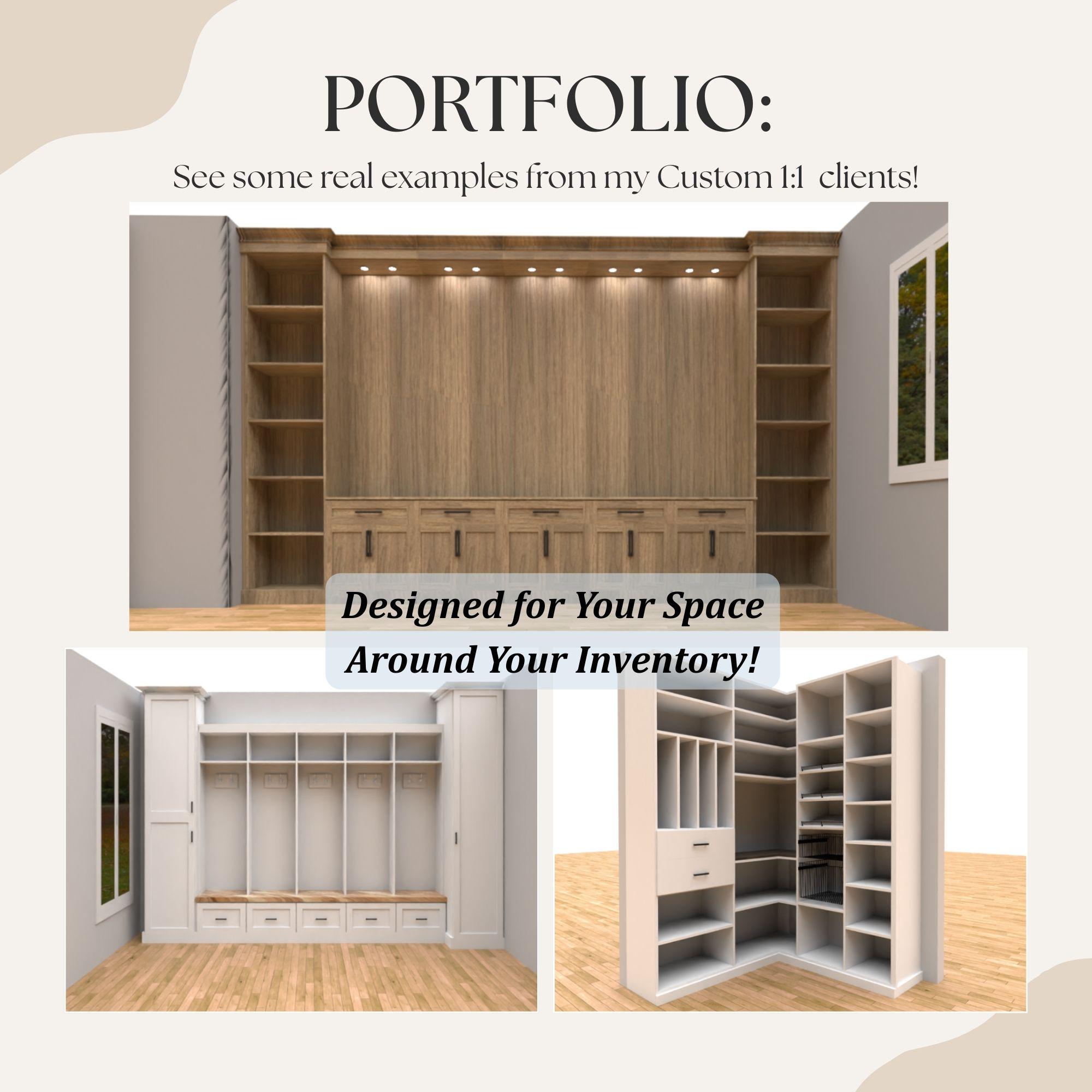Custom Home Storage Design Service, 1:1 Layout (digital Design) - Etsy