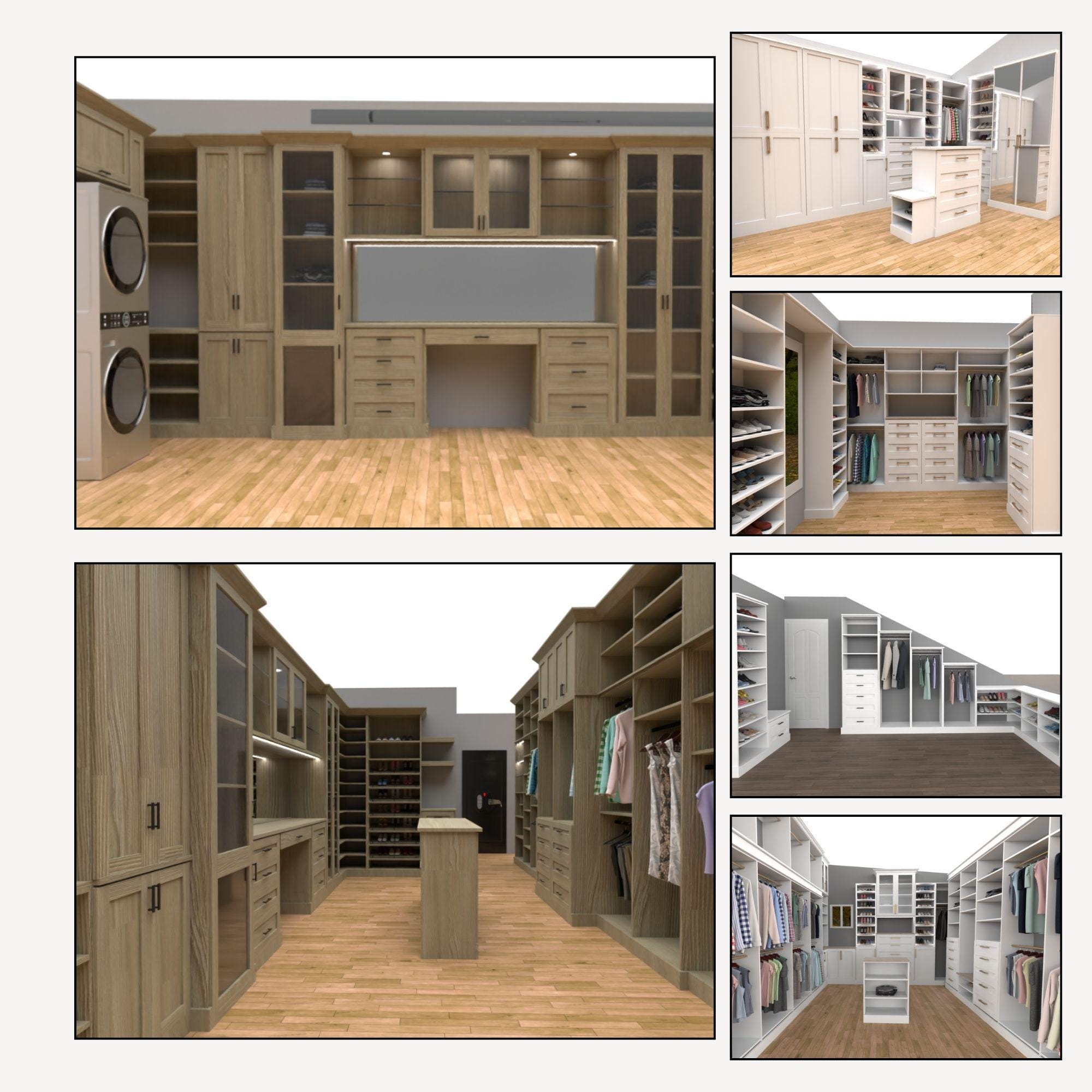 1:1 Custom Service Personalized Closet Design Planner Closet Layout ...