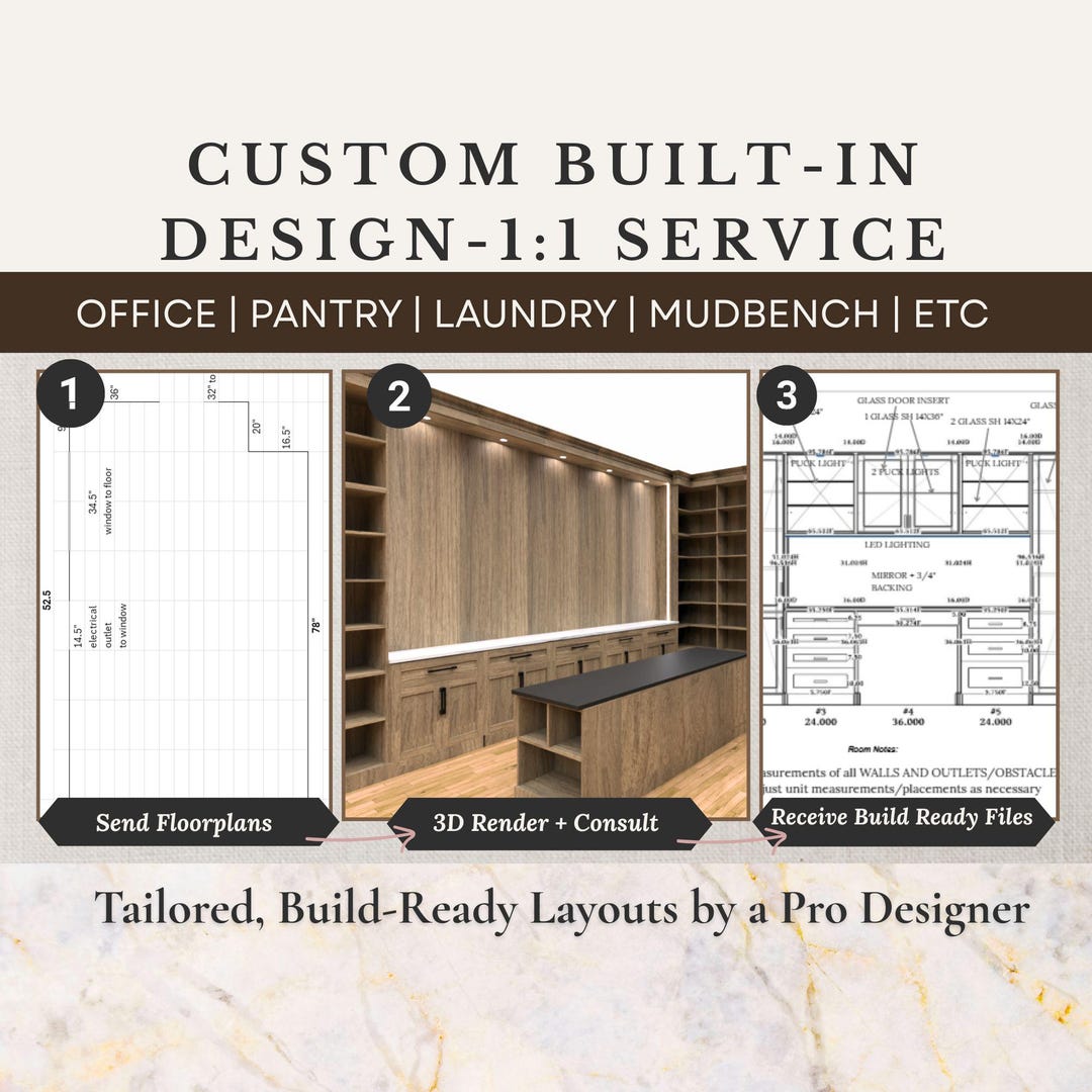 Custom Storage Layout Custom Home Storage Design Service, 1:1 Layout (digital Design) - Etsy