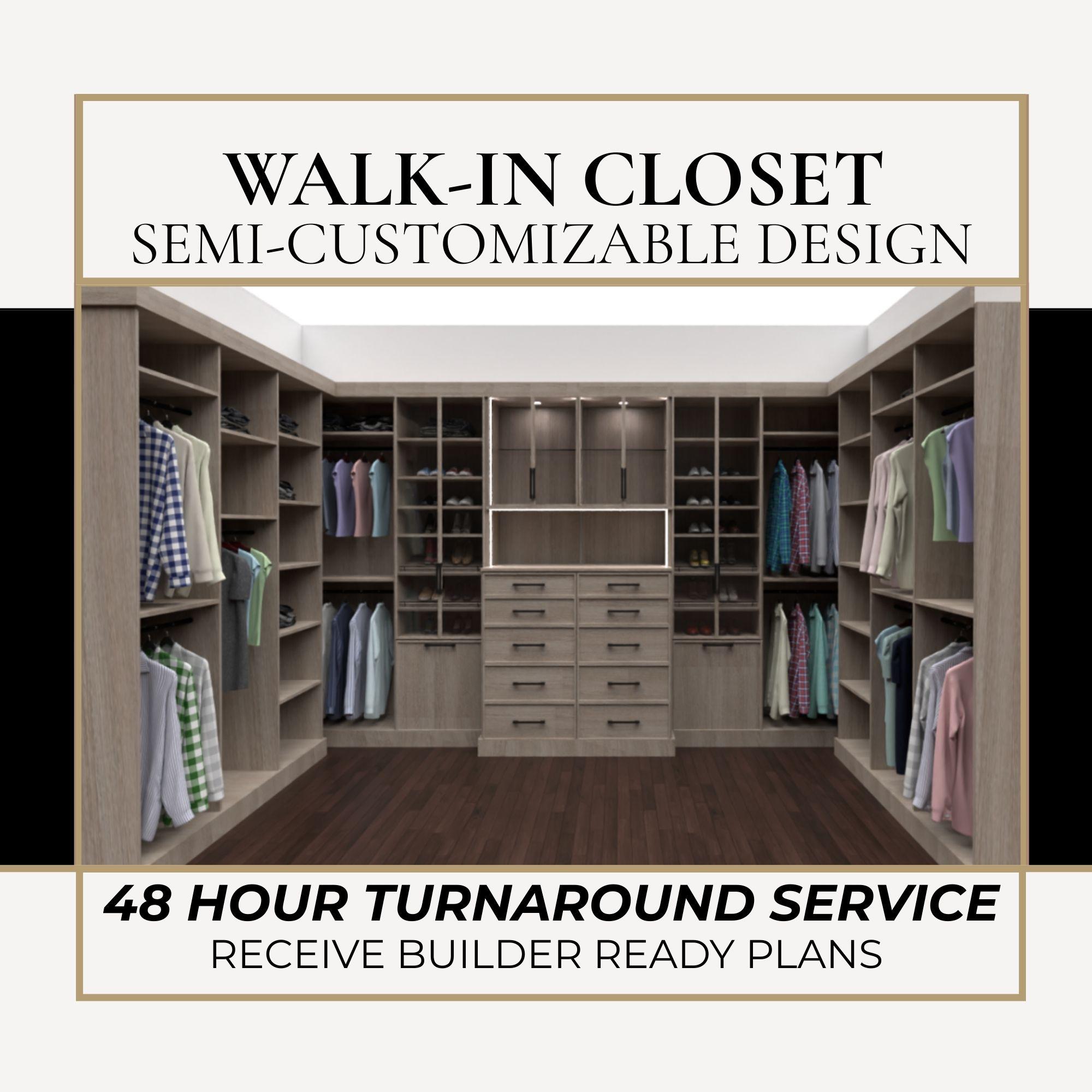 Custom Walk-in Closet Design Service New Closets Crafty Closet Walk in ...