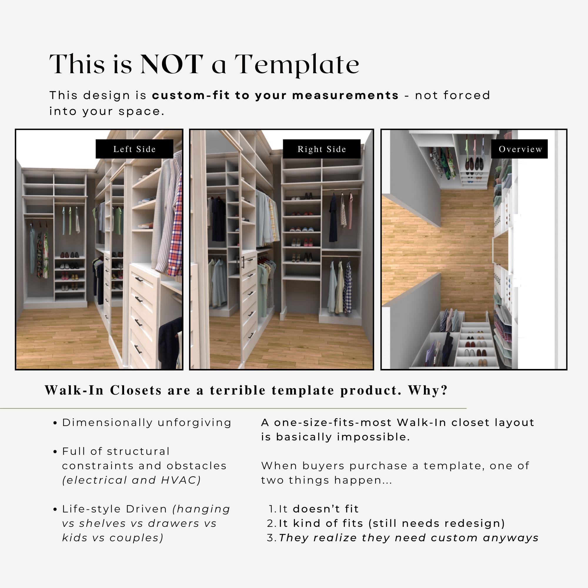 Custom Walk-in Closet Design Service New Closets Crafty Closet Walk in ...