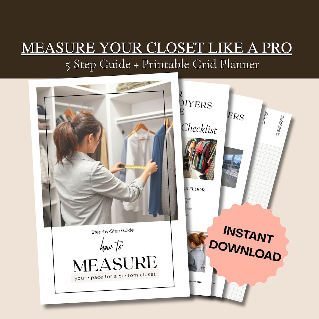 Closet Measuring Guide DIY Closet Measurements Custom Closet Planner ...