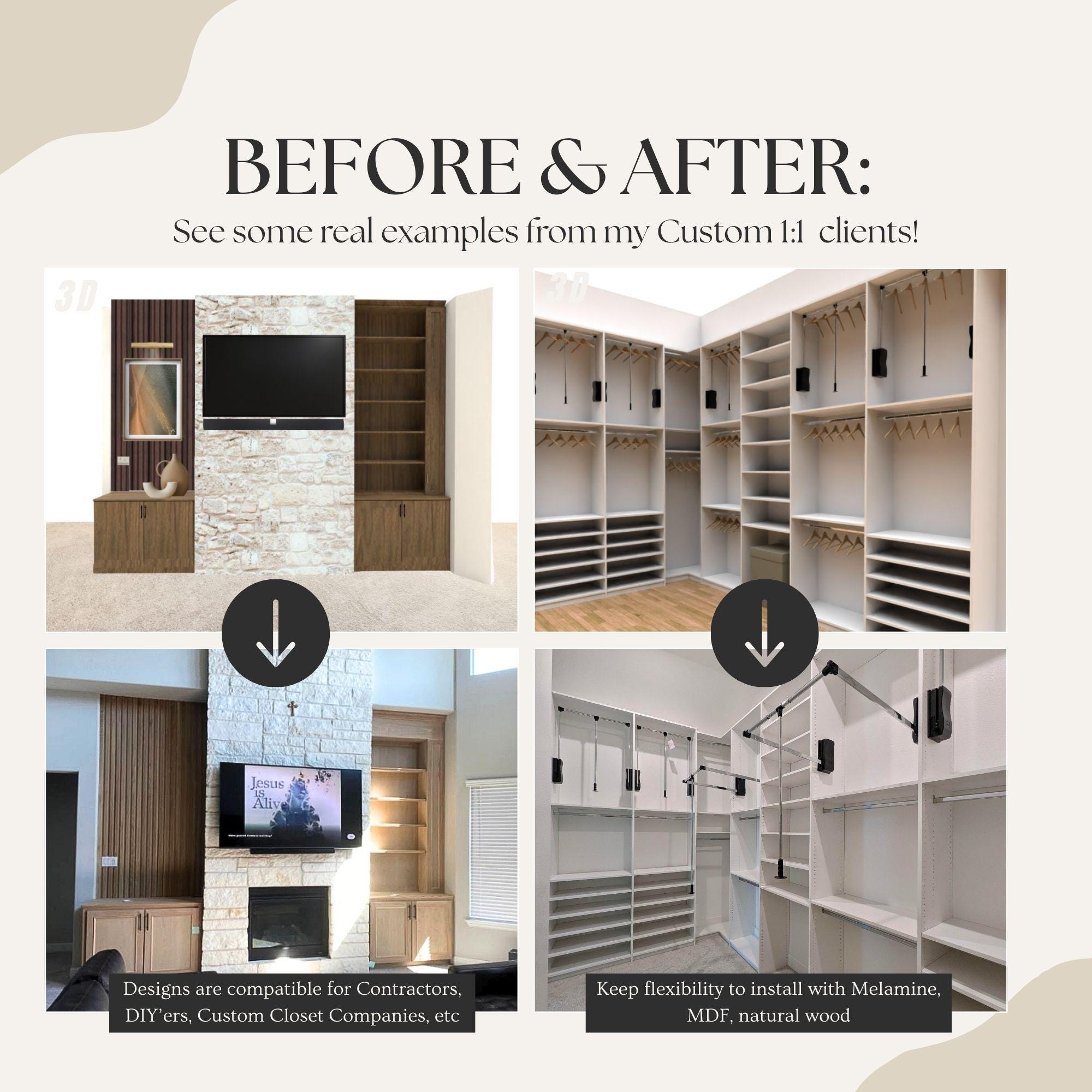 Custom Storage System Design Custom Home Storage Design Service, 1:1 Layout (digital Design) - Etsy