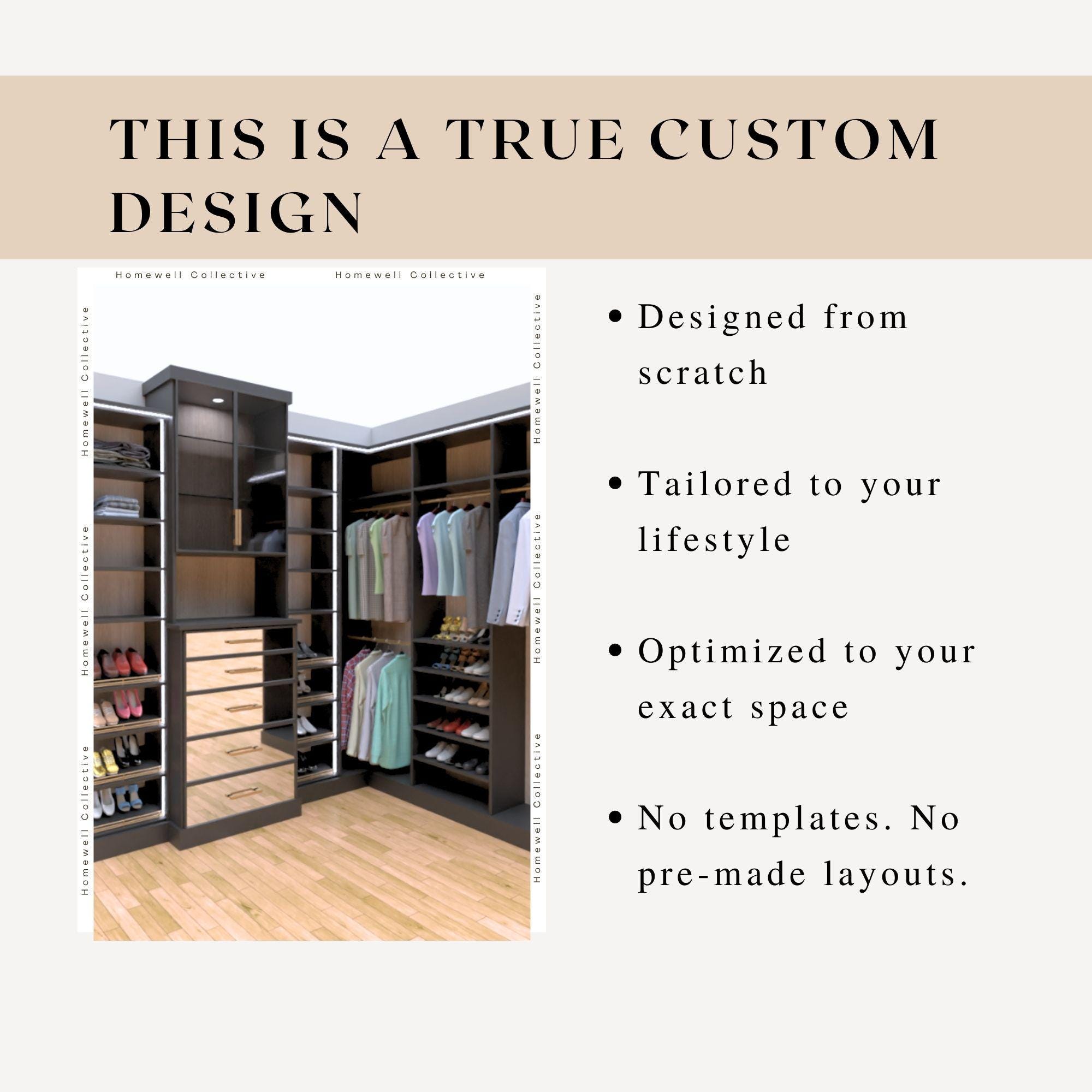 1:1 Custom Service Personalized Closet Design Planner Closet Layout ...