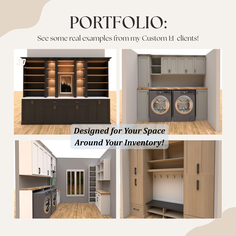 Custom Home Storage Design Service, 1:1 Layout (digital Design) - Etsy