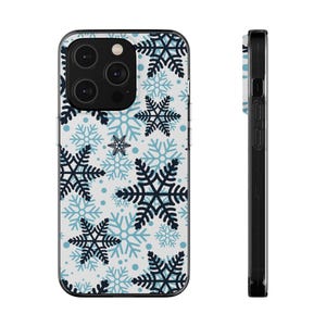 Étuis de téléphone souples en hiver, flocon de neige, accessoires d&#39;hiver mignons, cadeau de vacances, housse de téléphone saisonnière, décoration de Noël