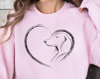 Chemise pour chien Setter irlandais, t-shirt graphique chiot dessin au trait minimal