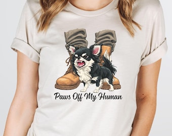Paws Off My Human Graphic Tee, Dog Lover Gift