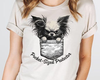 Pocket-Sized Protector Dog T-Shirt, Pet Lover Gift