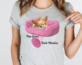 Nap Queen T-Shirt: Funny Pet Lover Gift, Relaxed Jersey Tee