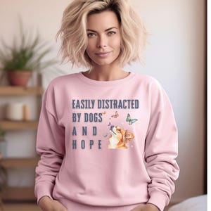Dog Lover Sweatshirt: Embroidered
