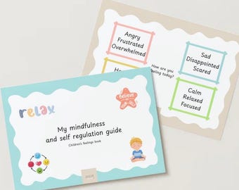 Libro de actividades de mindfulness para niños / Descarga digital para calma, concentración y emociones
