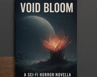 Void Bloom is a  Sci-Fi Horror Novella with Illustrations | Digital Download | Alien Horror Story | Printable Zine  Cover Art