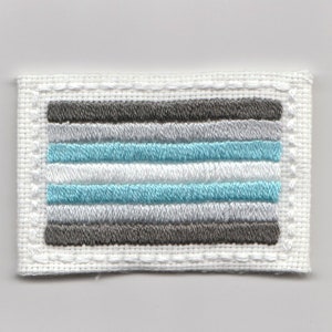 Demiboy Pride Flag Embroidered Patch