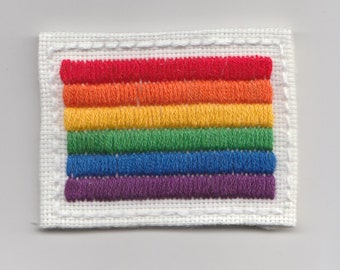 Rainbow Pride Flagge Gestickter Aufnäher