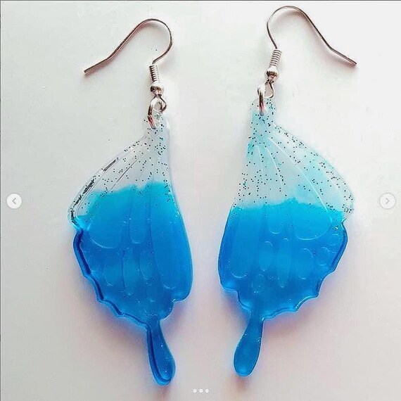 Orecchini Pendenti A Farfalla – Resina E Lega – Colore Verde Con Diamanti – Eleganti Per Sposa E Festa - 3