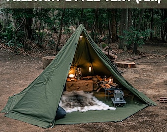 Bushcraft Polish Army Tent CAMPLUS Military-style Solo Tent One