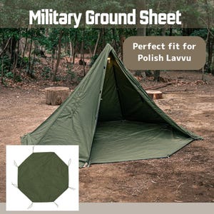 【未使用品】 純正品 ポーランド軍支給 Lavvu テント サイズ３ キャンバス 未使用品】 純正品 ポーランド軍支給 Lavvu テント サイズ3