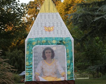 Meditation Vastu Vimana Struktur mit Matte & Tragetasche