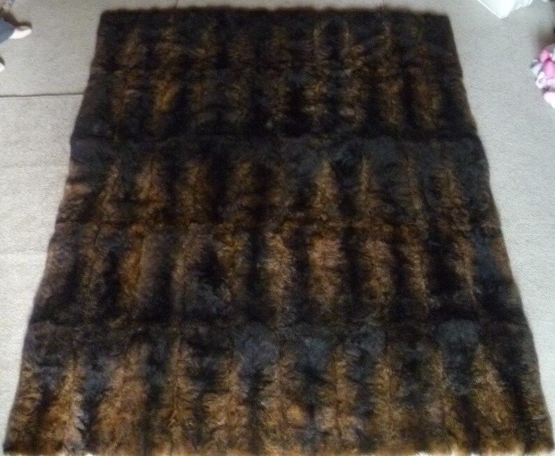 New Zealand Possum Natural Brown Fur King Bedspread Etsy