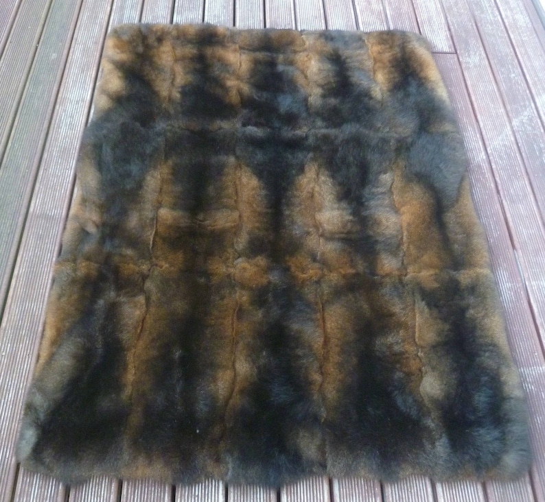 New Zealand Possum Natural Brown Fur Lap Rug / Blanket / Throw Etsy