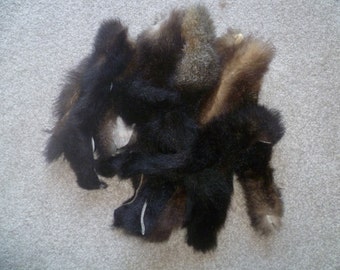 New Zealand Tanned Possum Fur Tails 10 - For cats to play with