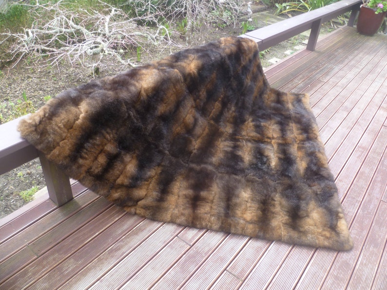 New Zealand Possum Natural Brown or Grey Fur King Bedspread Etsy