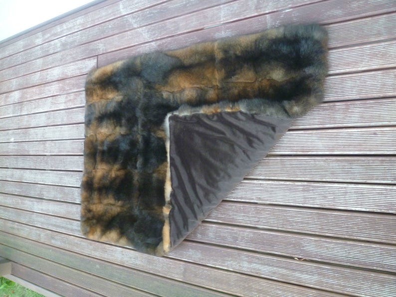 New Zealand Possum Natural Brown Fur Lap Rug / Blanket / Throw Etsy