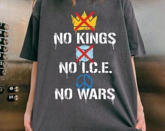 No Kings No Masters No ICE No War T-Shirt, Political Resistance Movement Graphic Tee