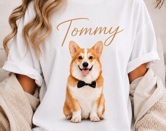 Custom Pet Lover Tee, Personalized Pet Shirt, Pet Mom Gift, Cute Animal T-Shirt, Personalized Name Shirt, Pet Owner Gift
