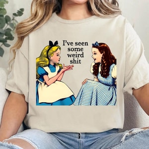 Weird Stuff Shirt, Retro Funny Comfort Colors T-Shirt, Wonderland Shirt, Sarcastic Book Shirt, Weirdcore Shirt image 6