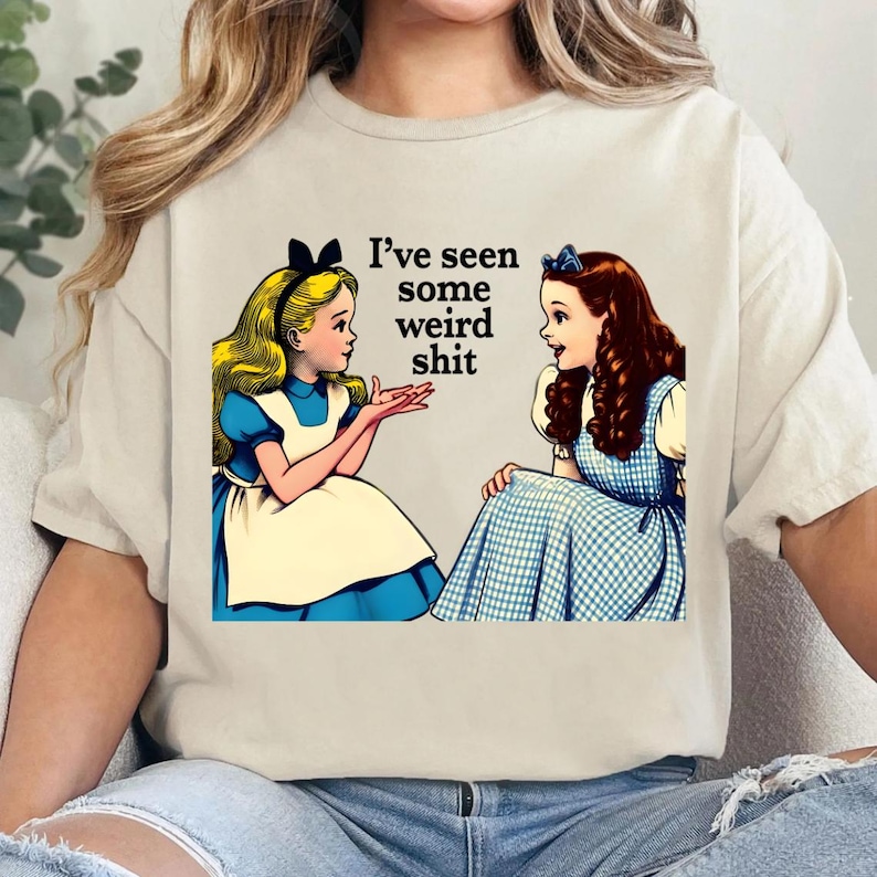 Weird Stuff Shirt, Retro Funny Comfort Colors T-Shirt, Wonderland Shirt, Sarcastic Book Shirt, Weirdcore Shirt image 6