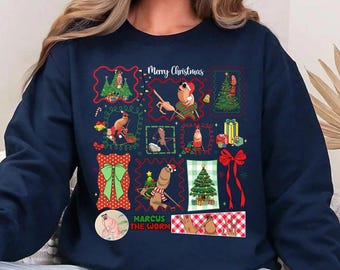 Marcus The Worm Christmas Sweatshirt, Brain Rot Christmas Sweatshirt, Marcus Christmas Shirt