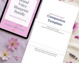 Impedire all'IA di suonare generica / Modello di brand voice per ChatGPT / Kit di strumenti di scrittura per l'IA per creatori, coach e imprenditori online