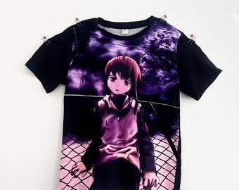 Serial Experiments Lain 日本の T シャツ ユニセックス 大人 メンズ
