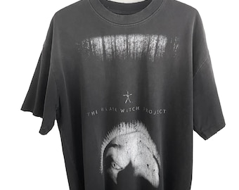 The Blair Witch Project T-Shirt | Indie Horror Movie Tee | Witch Symbol | Distressed Y2K Grunge Shirt | Vintage Style T Shirt