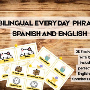 26 Common Phrases English/Spanish Flashcards + Free Quiz