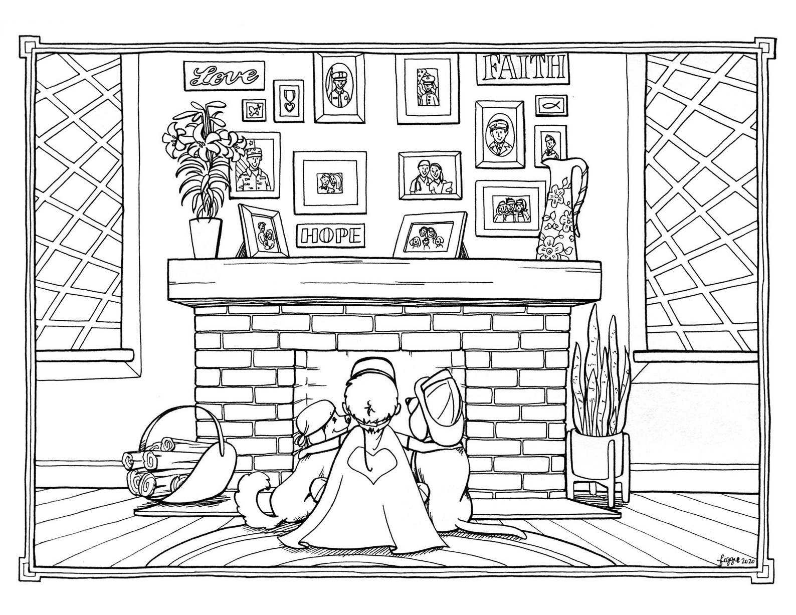 ACTS OF LOVE Quarantine Life Series Coloring Page | Etsy