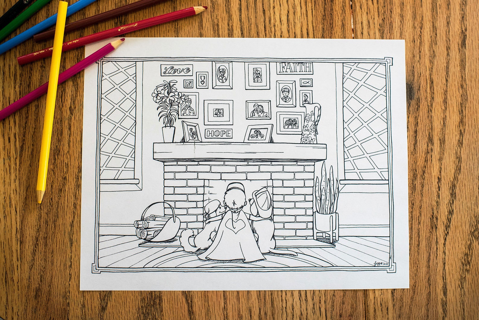 ACTS OF LOVE Quarantine Life Series Coloring Page | Etsy