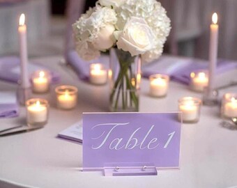 Customizable Acrylic Table Signs! Perfect Gift, Wedding, Birthday Party Decorations!