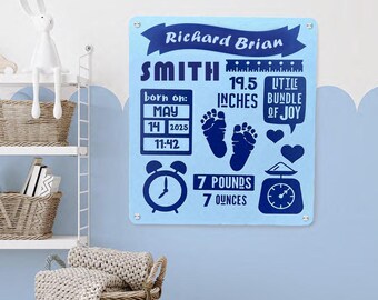 Personalized Acrylic Hanging Wall Sign! Sweet Gift for Newborns, Parties, Birthdays & Holidays!