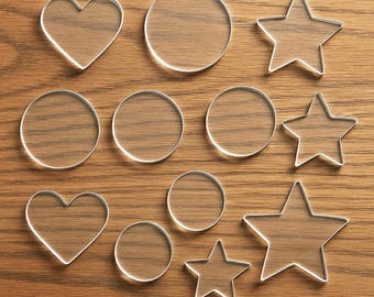 Acrylic Blanks for Artists! Make Keychains, Bookmarks, Place Cards, and more! Laser Cut Shapes
