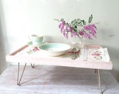 RESERVED for BONNIE - Vintage Breakfast in Bed Tray in Soft Pink