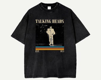 Talking Heads Shirt, Comfort Colors Retro Rock Band Tee