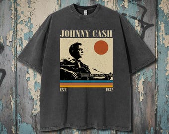 Johnny Cash Shirt, Retro Music Tee, Comfort Colors