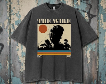 The Wire TV-serie comfortabel kleurenshirt, vintage retro T-shirt