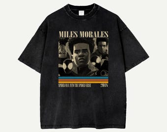 Miles Morales Shirt / Spider-Man: Into the Spider-Verse Shirt / Comfort Colors Shirt / Vintage T-Shirt / Retro Shirt / Classic T-Shirt