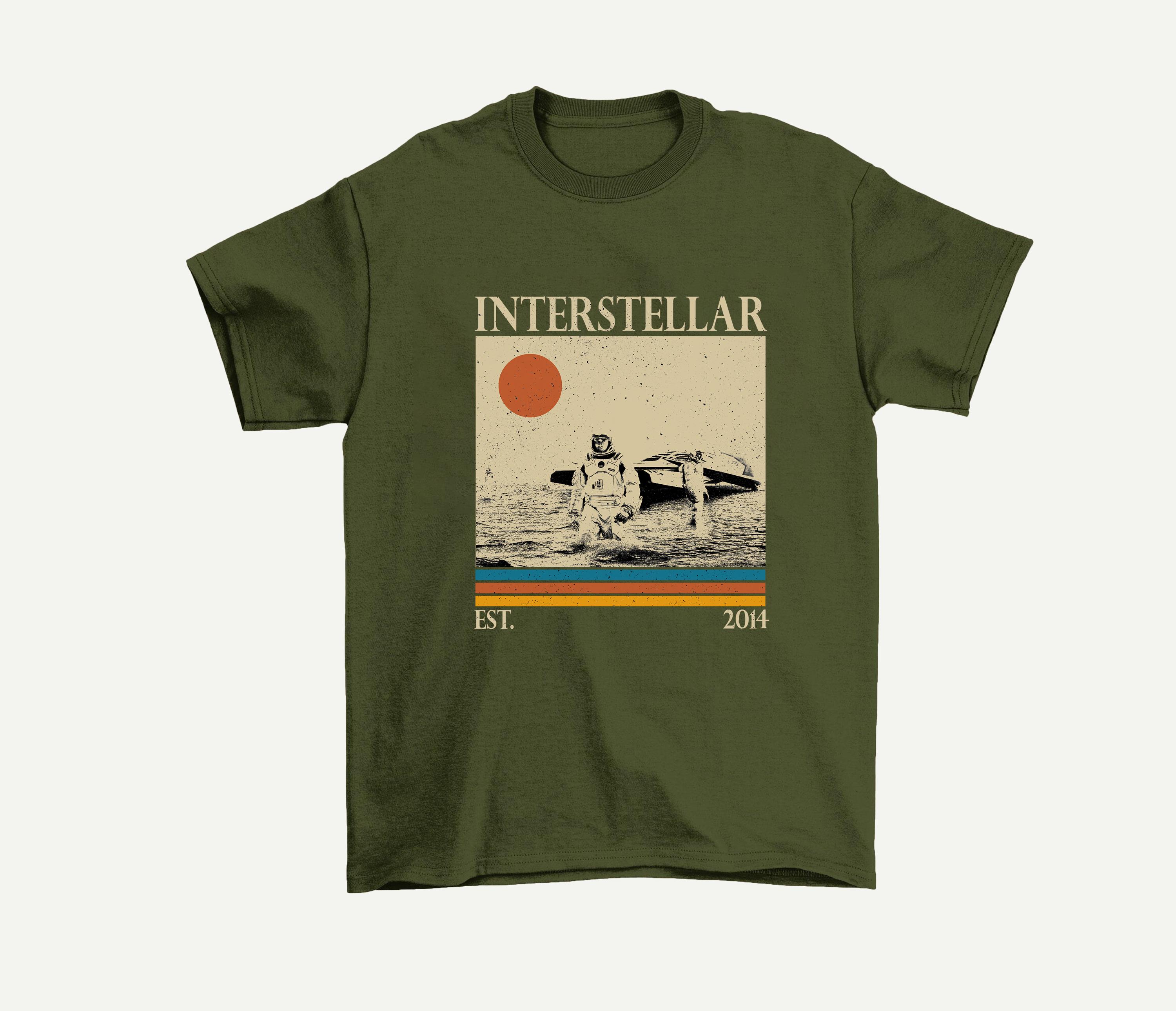 Limited Interstellar Vintage T-shirt, Christopher Nolan Retro Tee