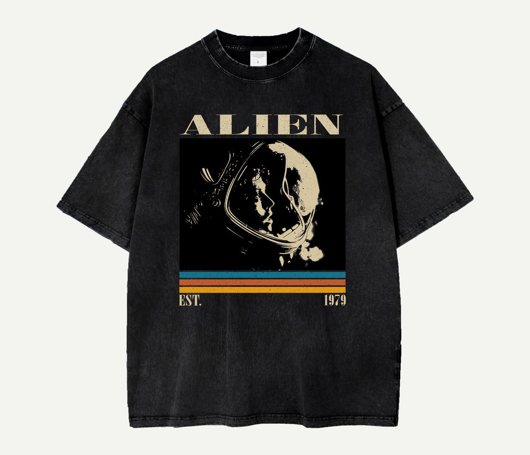 Alien Movie T-shirt - Ridley Scott Film, Retro Comfort Colors Tee ...